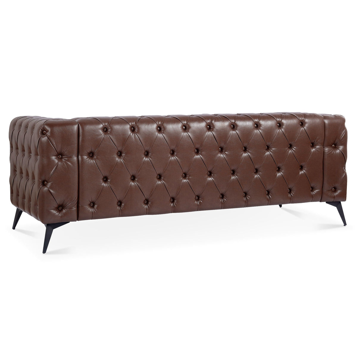 Modern 3 Seater Sofa with Square Arm and Cushion