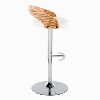 Grotto Adjustable Barstool with Swivel Footrest