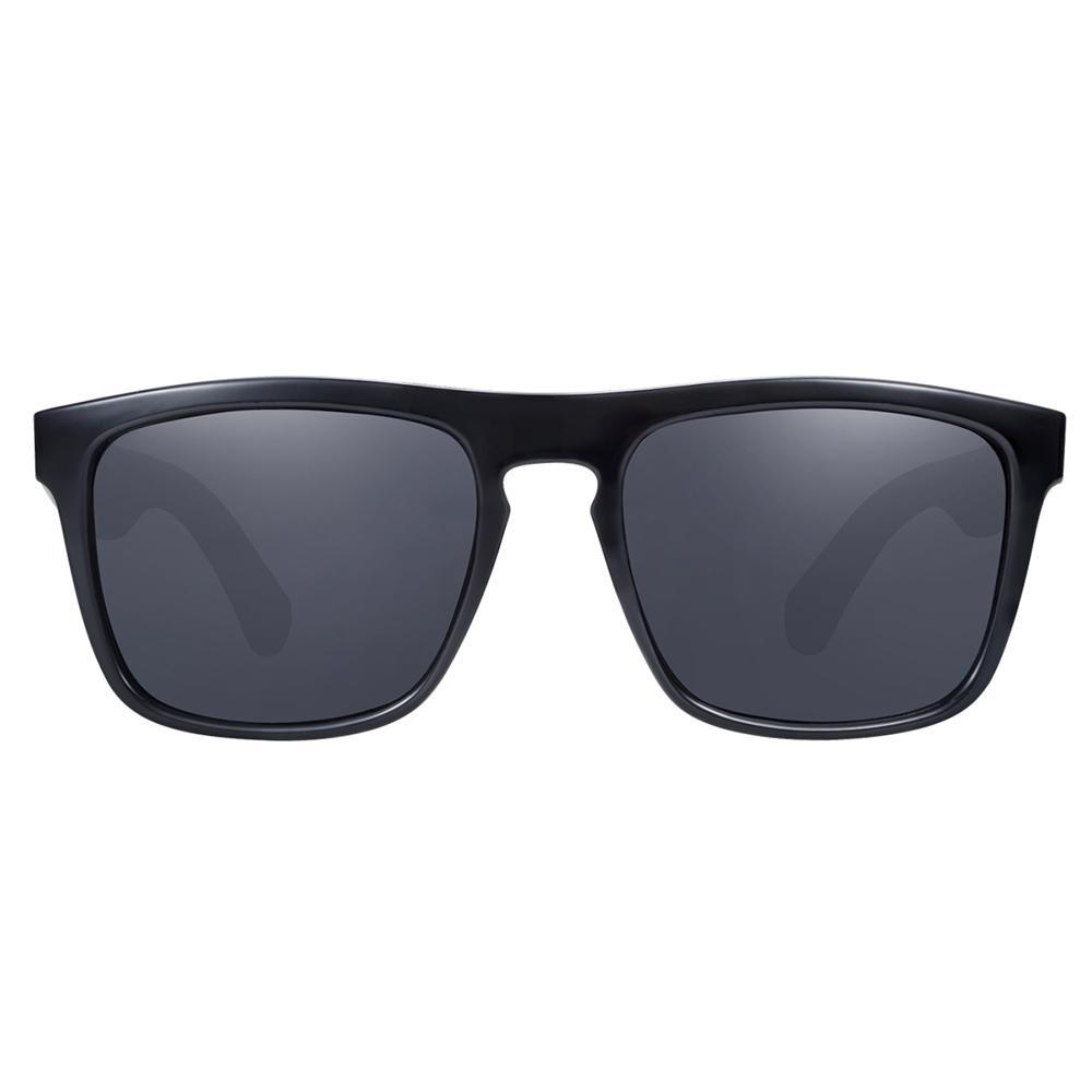 Stevvex sunglasses black frame with dark lenses unisex design for men and women on Tampa Home & Garden Store