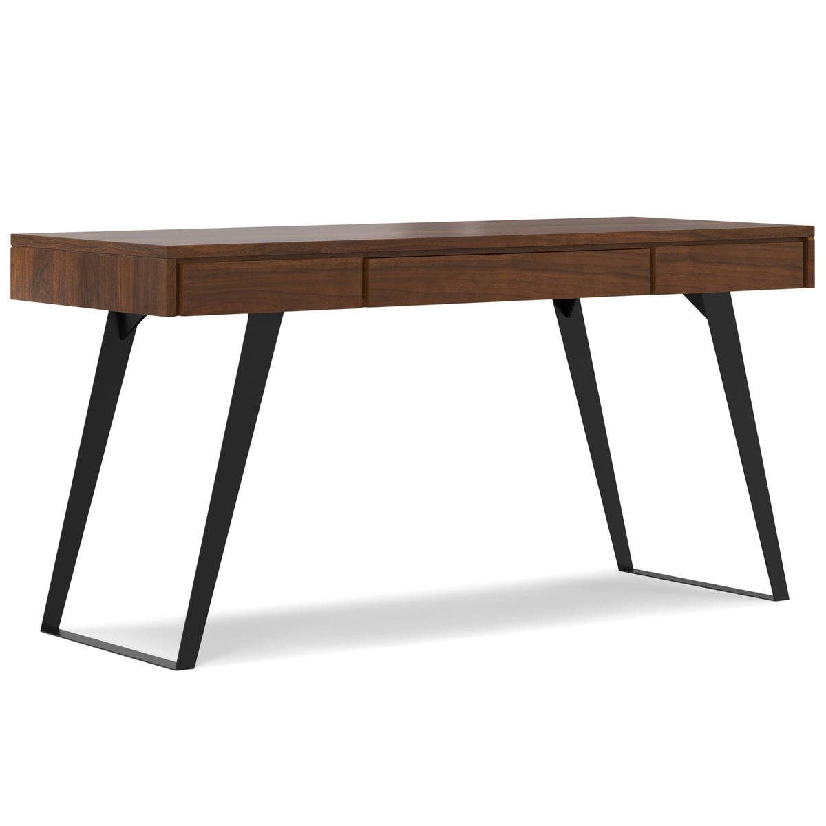 Handcrafted Acacia Desk and Drawer Storage by HouseOfZazla with 2 drawers and angled legs on Tampa Home & Garden Store