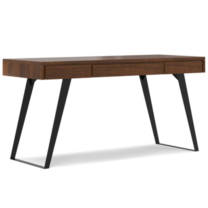 Handcrafted Acacia Desk and Drawer Storage by HouseOfZazla with 2 drawers and angled legs on Tampa Home & Garden Store