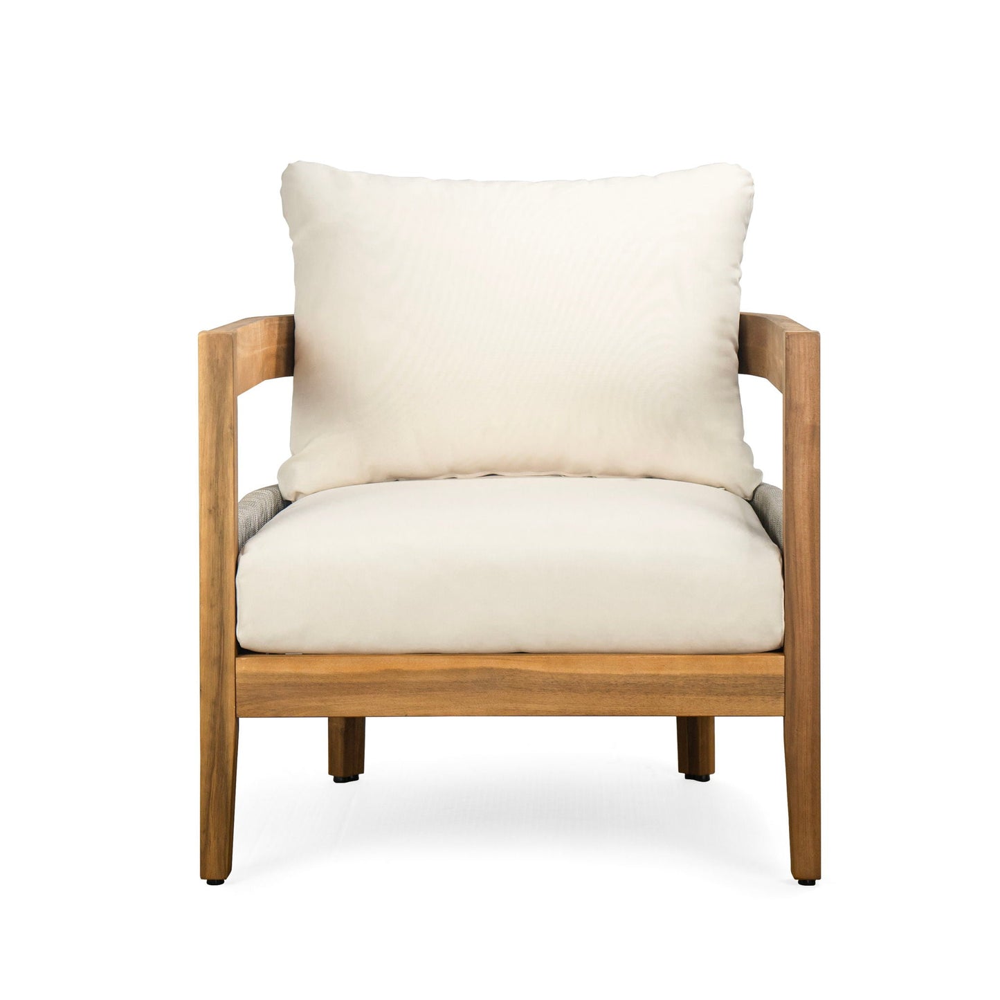 Porto Outdoor Acacia Wood Chat Set and Table
