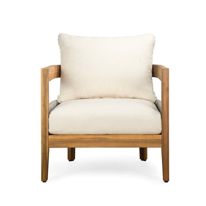 Porto Outdoor Acacia Wood Chat Set and Table