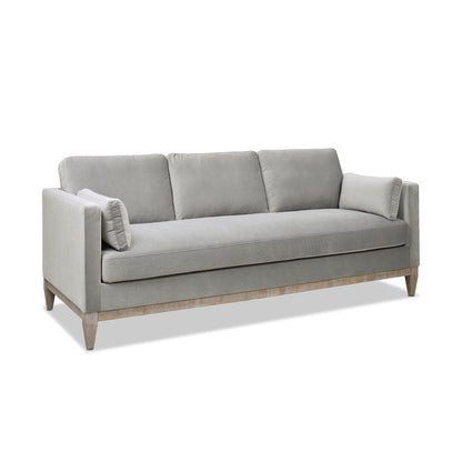 Knox - Modern Farmhouse Sofa gray upholstered stationary sofa by HouseOfZazla on Tampa Home & Garden Store
