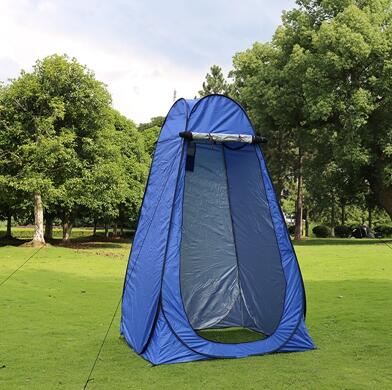 Portable privacy shower tent in blue for camping with UV function by My Store on Tampa Home & Garden Store