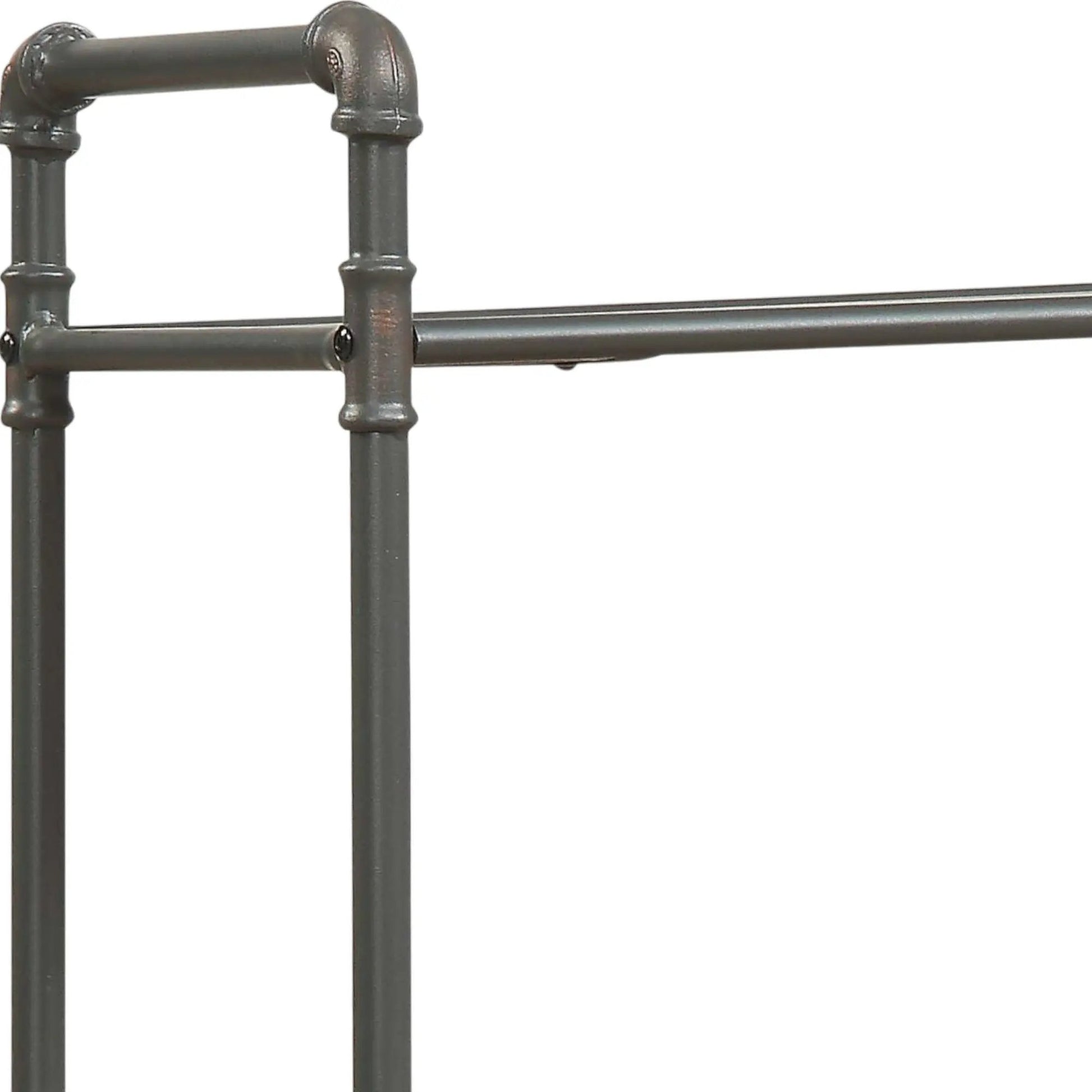 Itzel - Bookshelf metal pipe frame in gunmetal gray by Unique Piece Furniture on Tampa Home & Garden Store