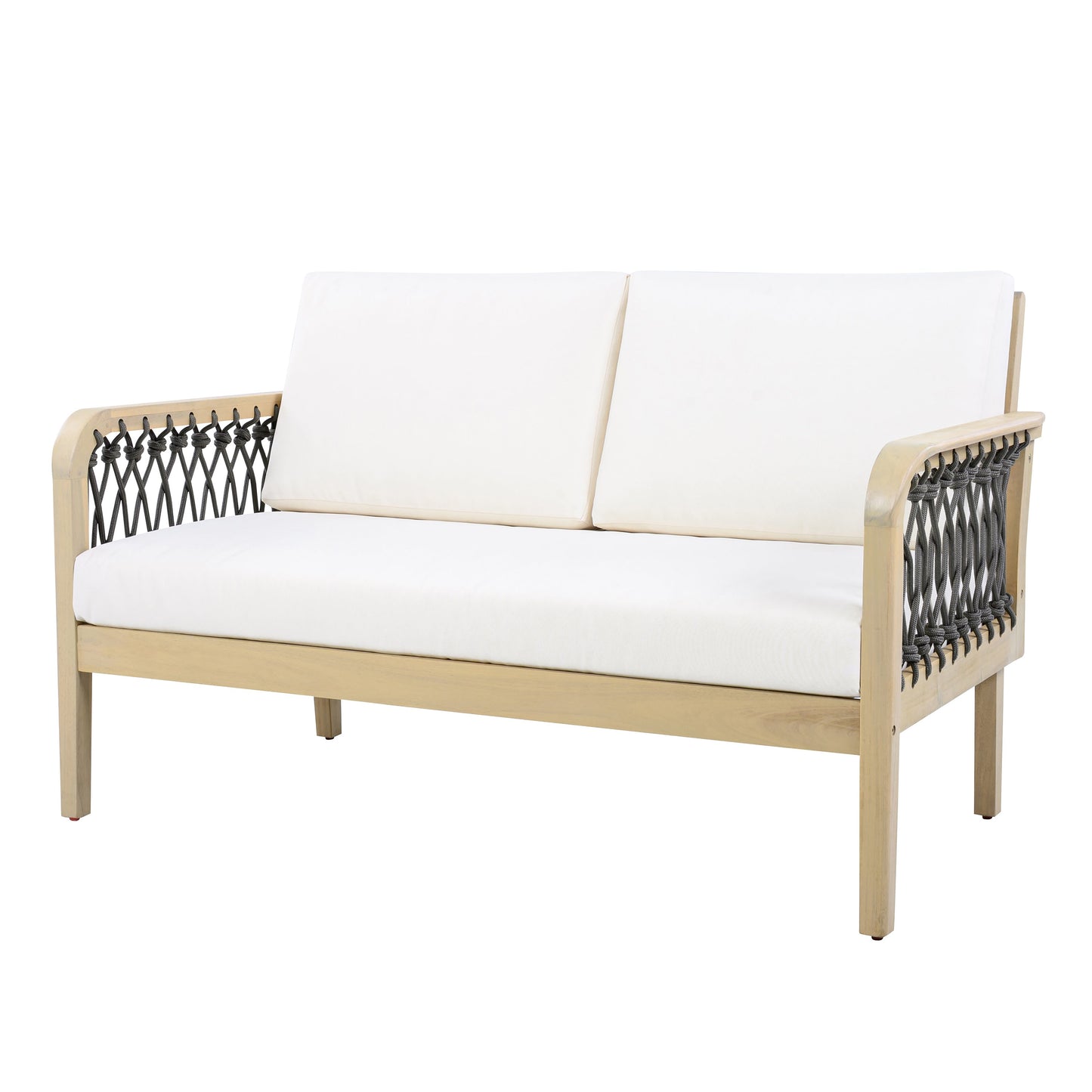 4 Piece Acacia Wood Outdoor Patio and Garden Set