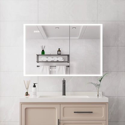 Bathroom Lighted Medicine Cabinet with Mirror