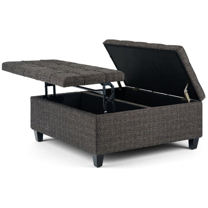 Harrison Upholstered Coffee Table Storage Ottoman
