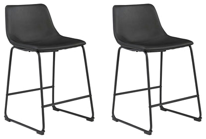 Centiar Upholstered Barstool Set of Two Dining