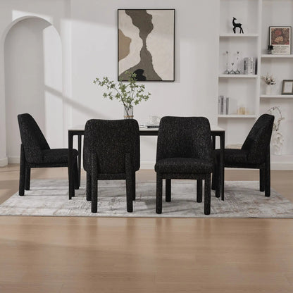 Wide Minimalist Dining Chair for Modern Homes