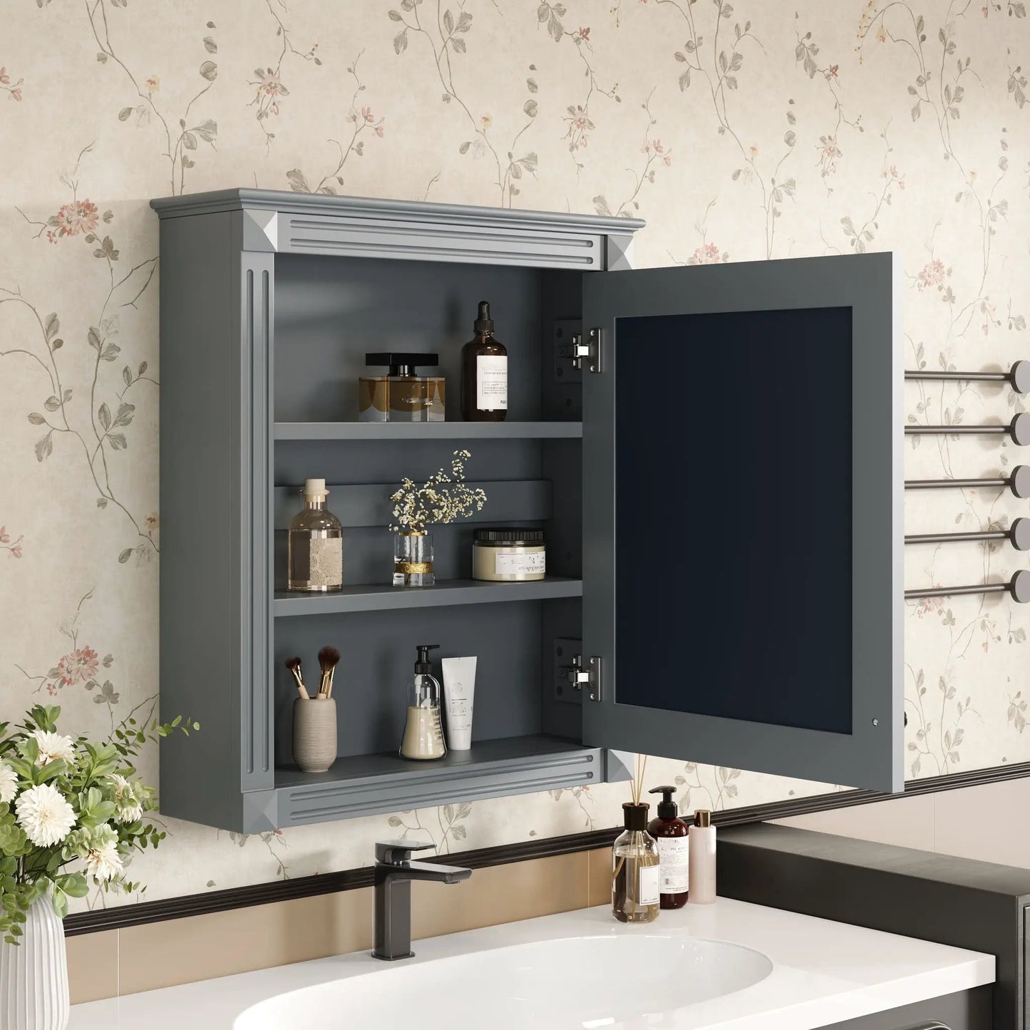 Wall Mounted Medicine Cabinet With Mirror
