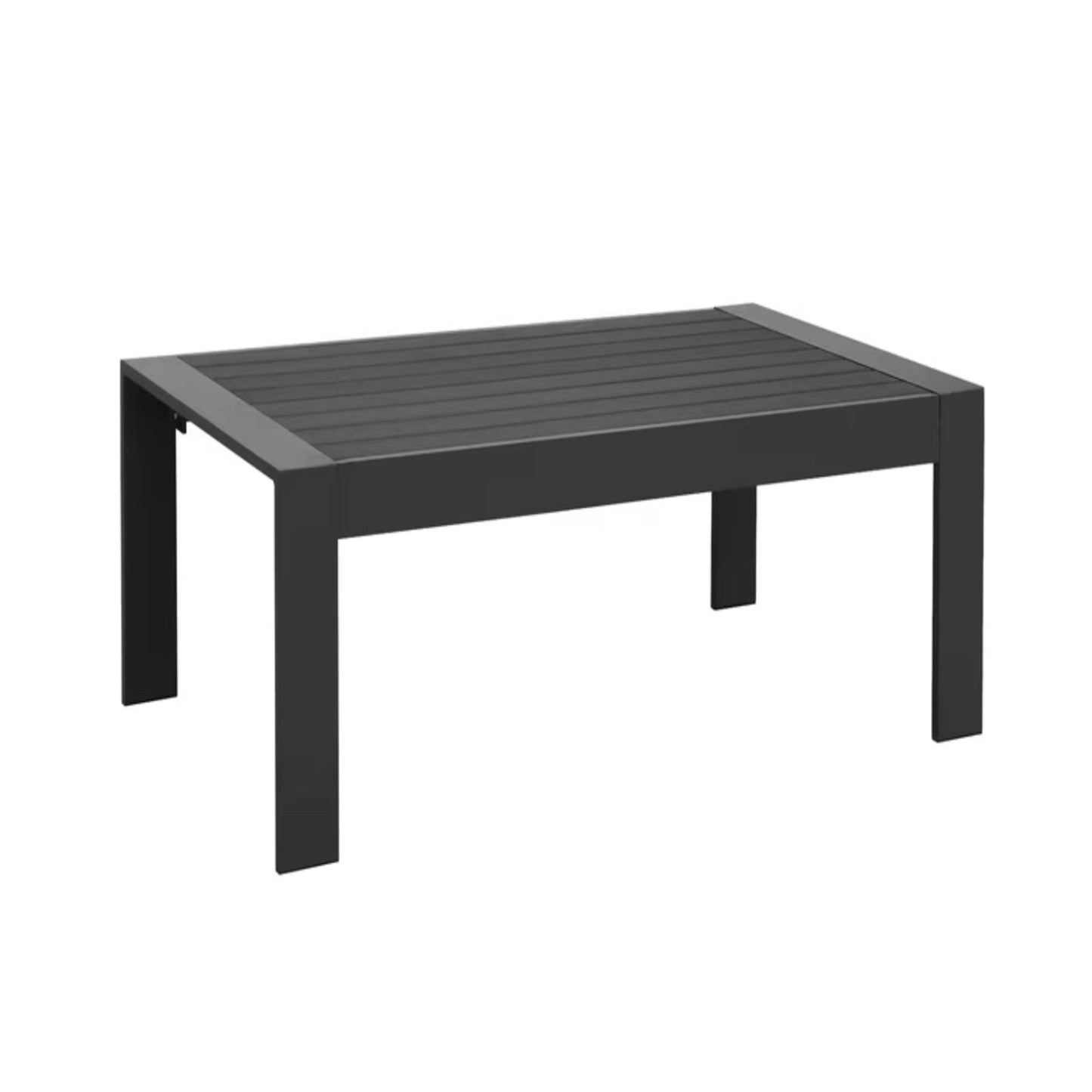 Modern Outdoor Coffee Table with Aluminum Frame