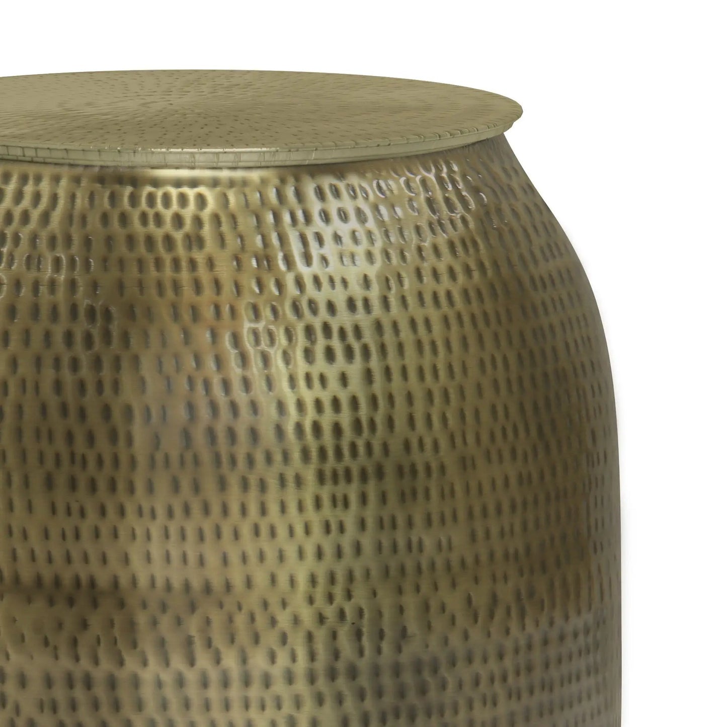 Griffen Handcrafted Metal Storage Accent Table