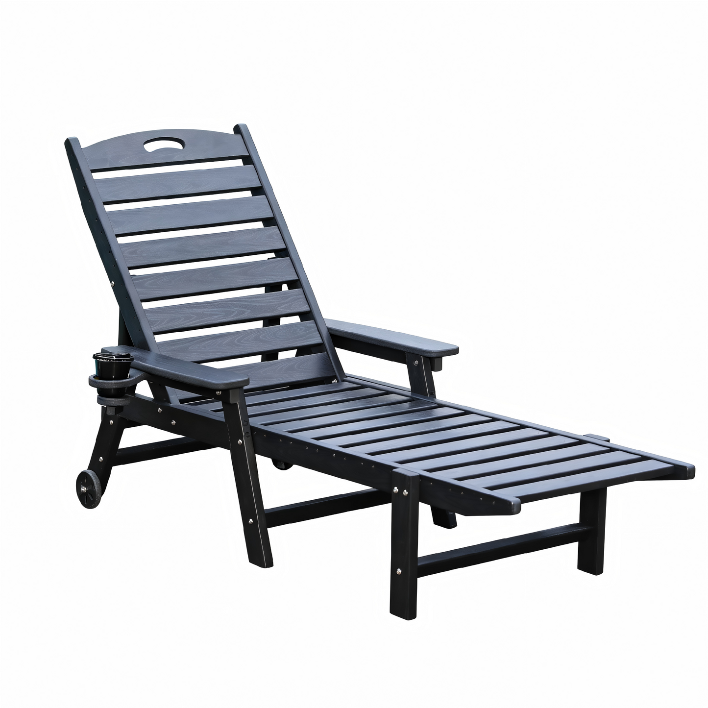 Hdpe Adjustable Chaise Lounge and Backrest