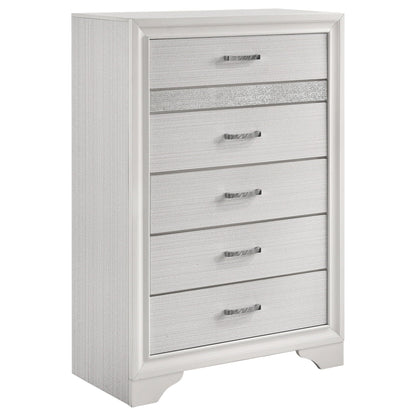 Corbin Glittering Bedroom Set dresser in silver mirrored finish by HouseOfZazla on Tampa Home & Garden Store