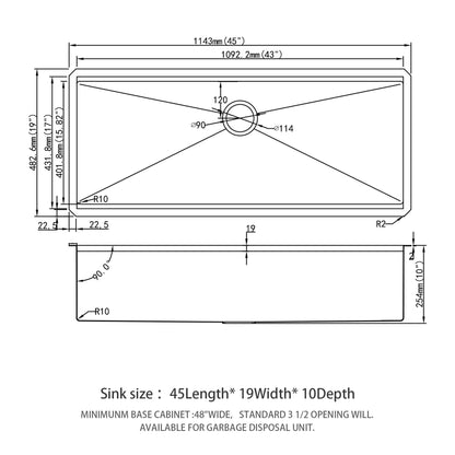 Stainless Steel Undermount Workstation Sink