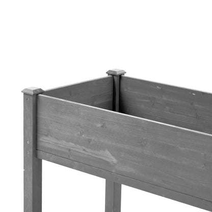 Solid Wood Raised Garden Bed and Wide Frame