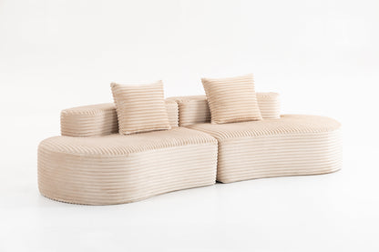 Compressed Corduroy Cloud Couch And The Pillows
