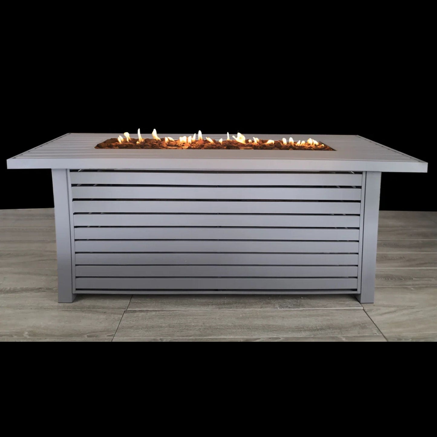 Propane or Gas Outdoor Fire Pit Table With Lid