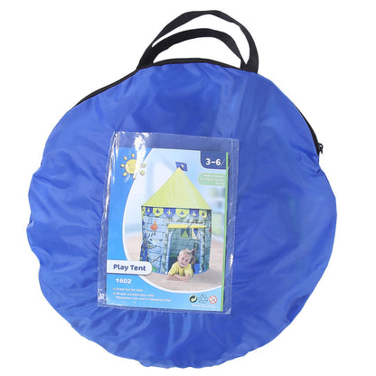 Play tent in blue round carrying bag with handles by My Store, model 1602 for 3–6 on Tampa Home & Garden Store