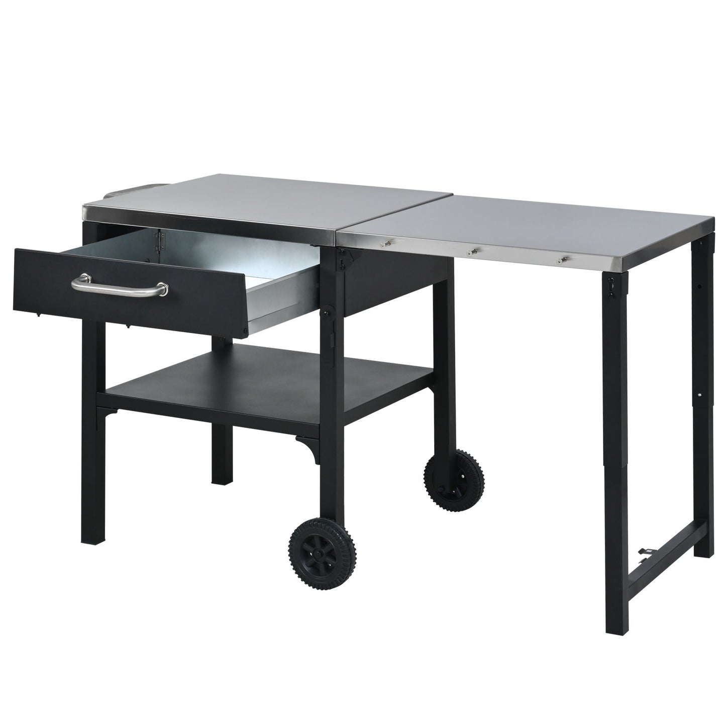 Large Foldable Outdoor Kitchen Cart And Storage