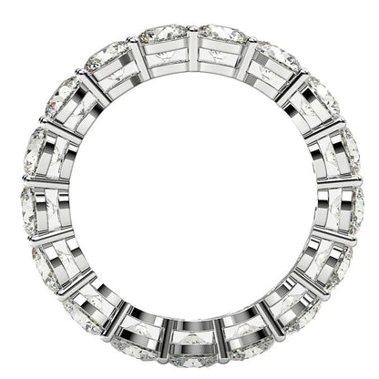 Round cut lab-grown diamond eternity ring in 14k white gold, 3 cttw FG/VS2, by Bids.com on Tampa Home & Garden Store