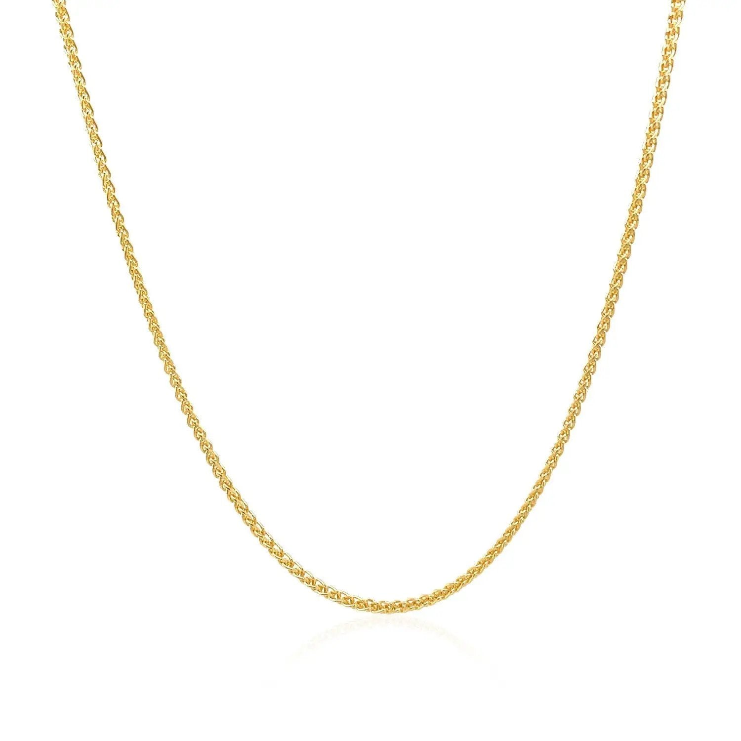 14k Yellow Gold Round Chain Necklace 1.2mm by Bids.com on Tampa Home & Garden Store