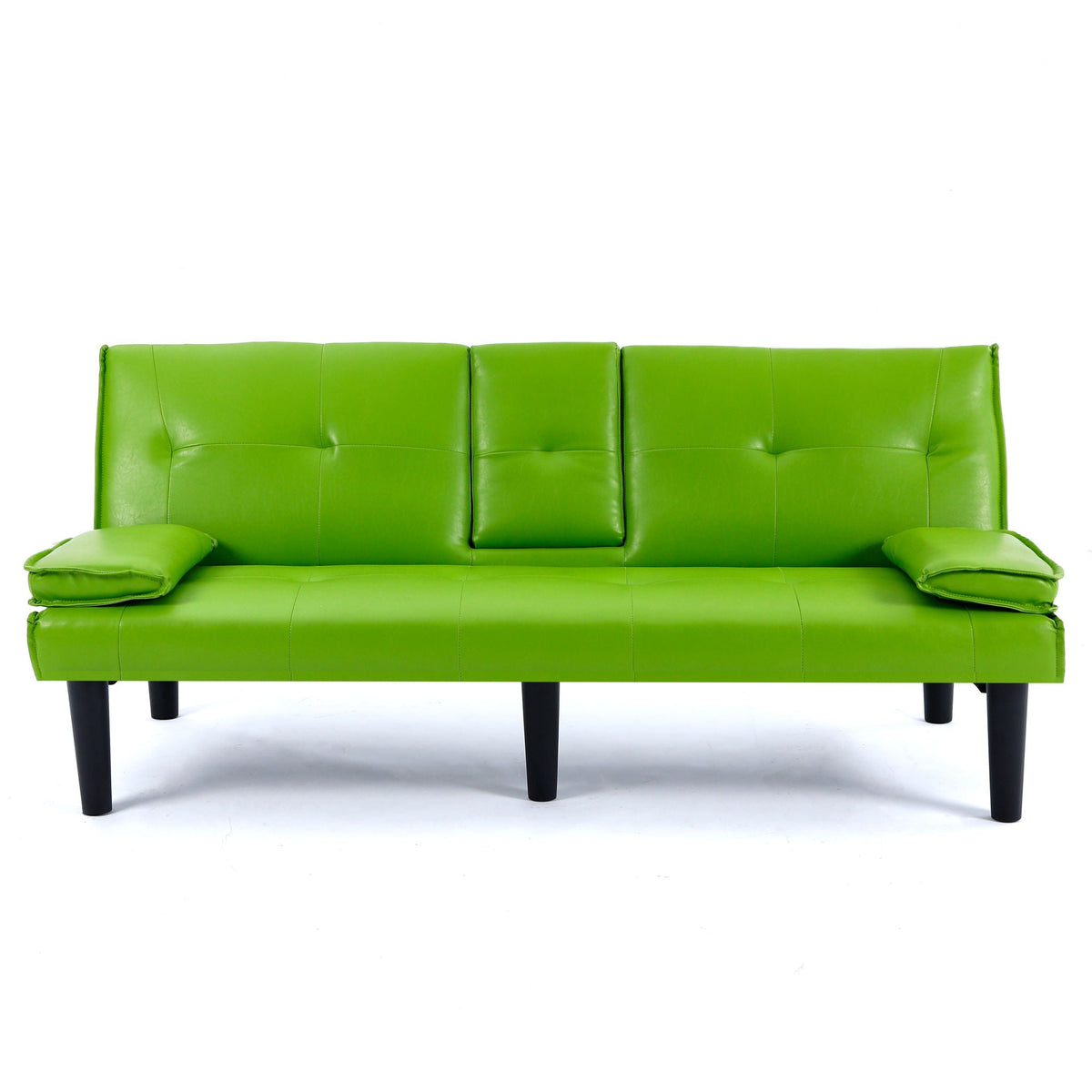Compact Foldable Sofa Bed and Cup Holder