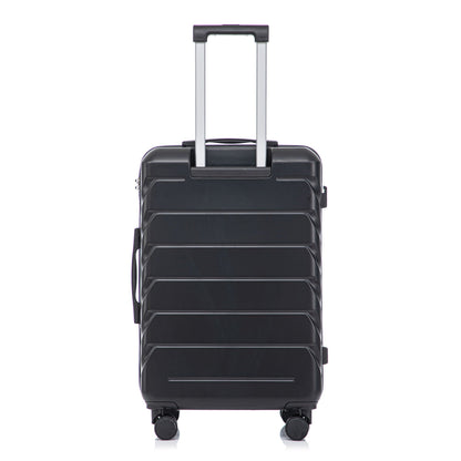 HouseOfZazla black hard-shell spinner luggage with silver telescoping handle and wheels on Tampa Home & Garden Store