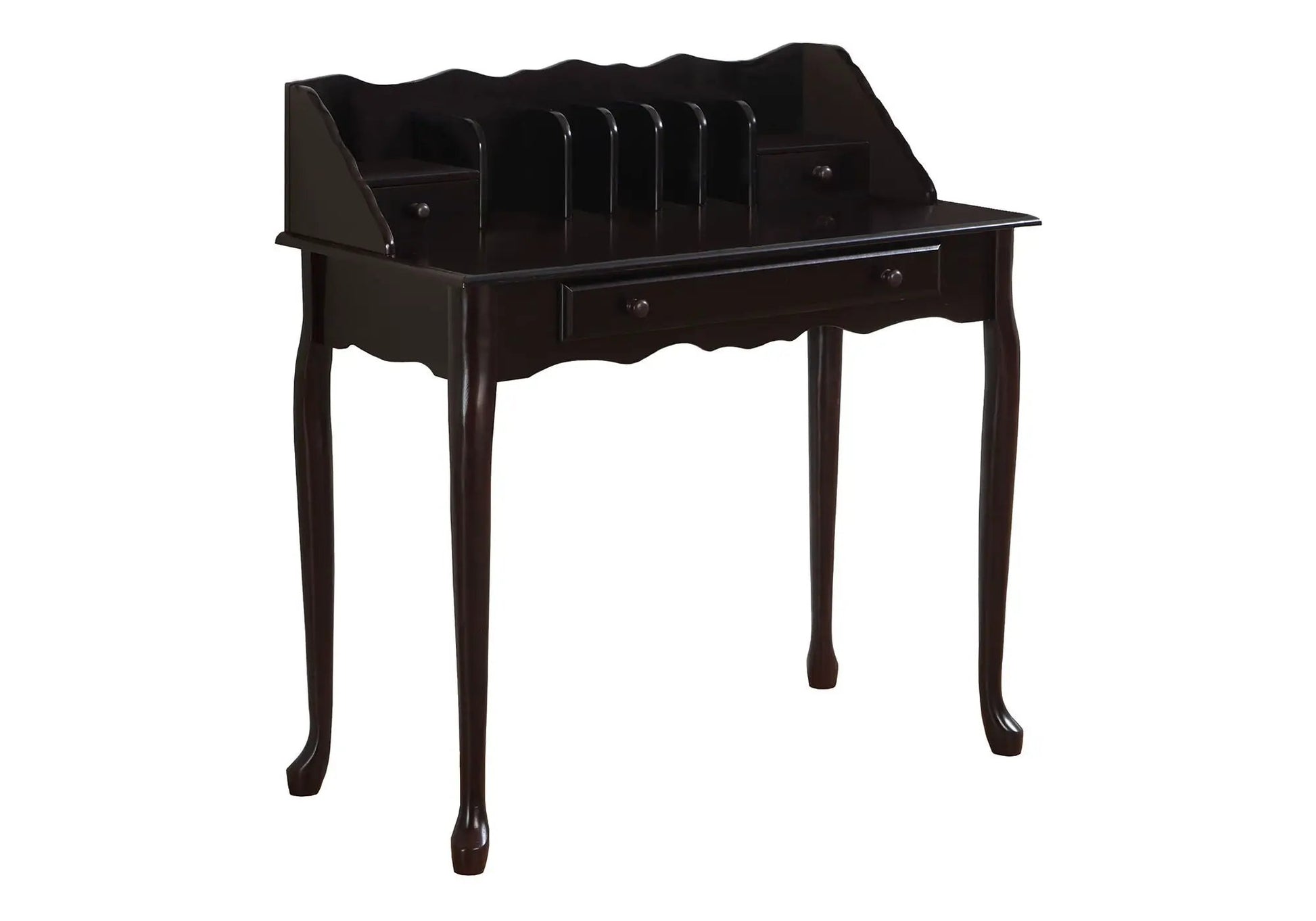 Computer desk for home office dark espresso wood with drawers Unique Piece Furniture on Tampa Home & Garden Store