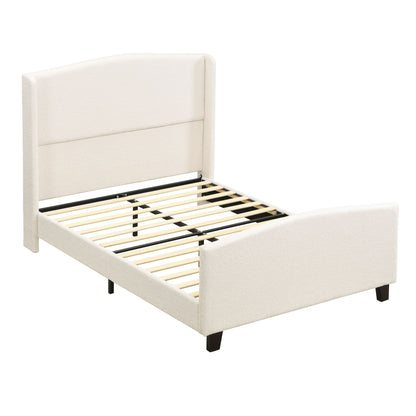 Sturdy Platform Bed Frame and a Padded Headboard