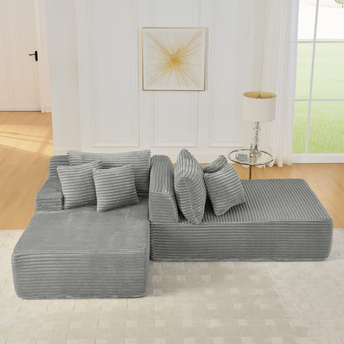 Premium Velvet Sofa And Lazy Lounge Chair