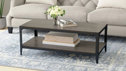 Drake Coffee Table Industrial Style Easy Assembly
