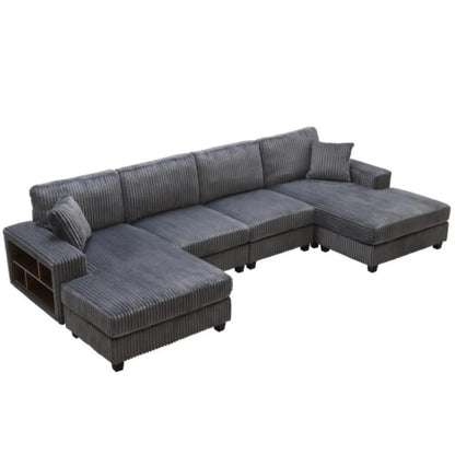 U Shaped Convertible Sofa Four Seater Lounge