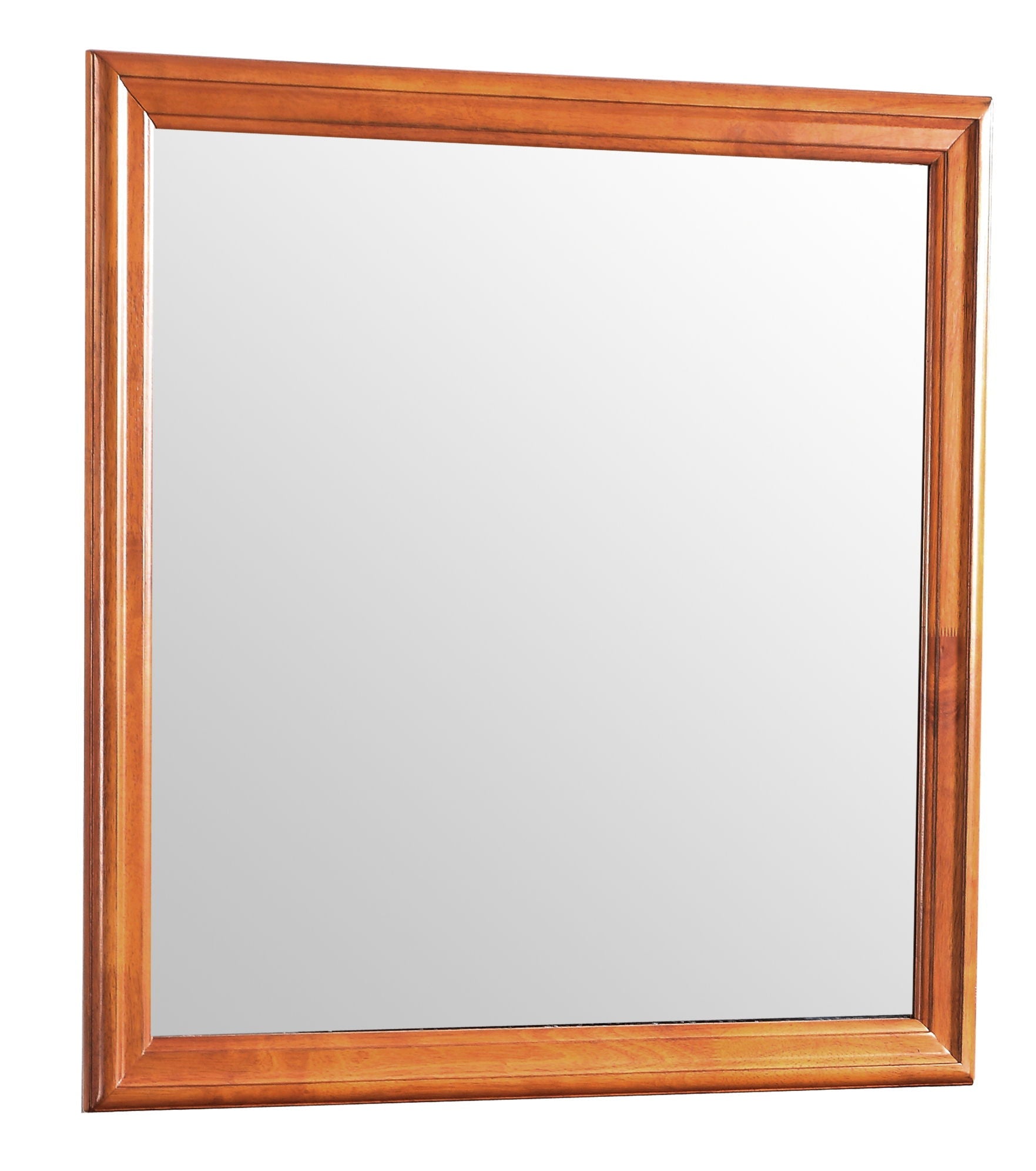 Traditional wall mirror with warm wood frame by Unique Piece Furniture on Tampa Home & Garden Store