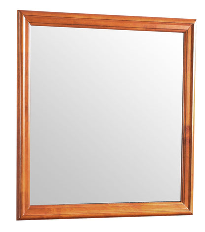Traditional wall mirror with warm wood frame by Unique Piece Furniture on Tampa Home & Garden Store