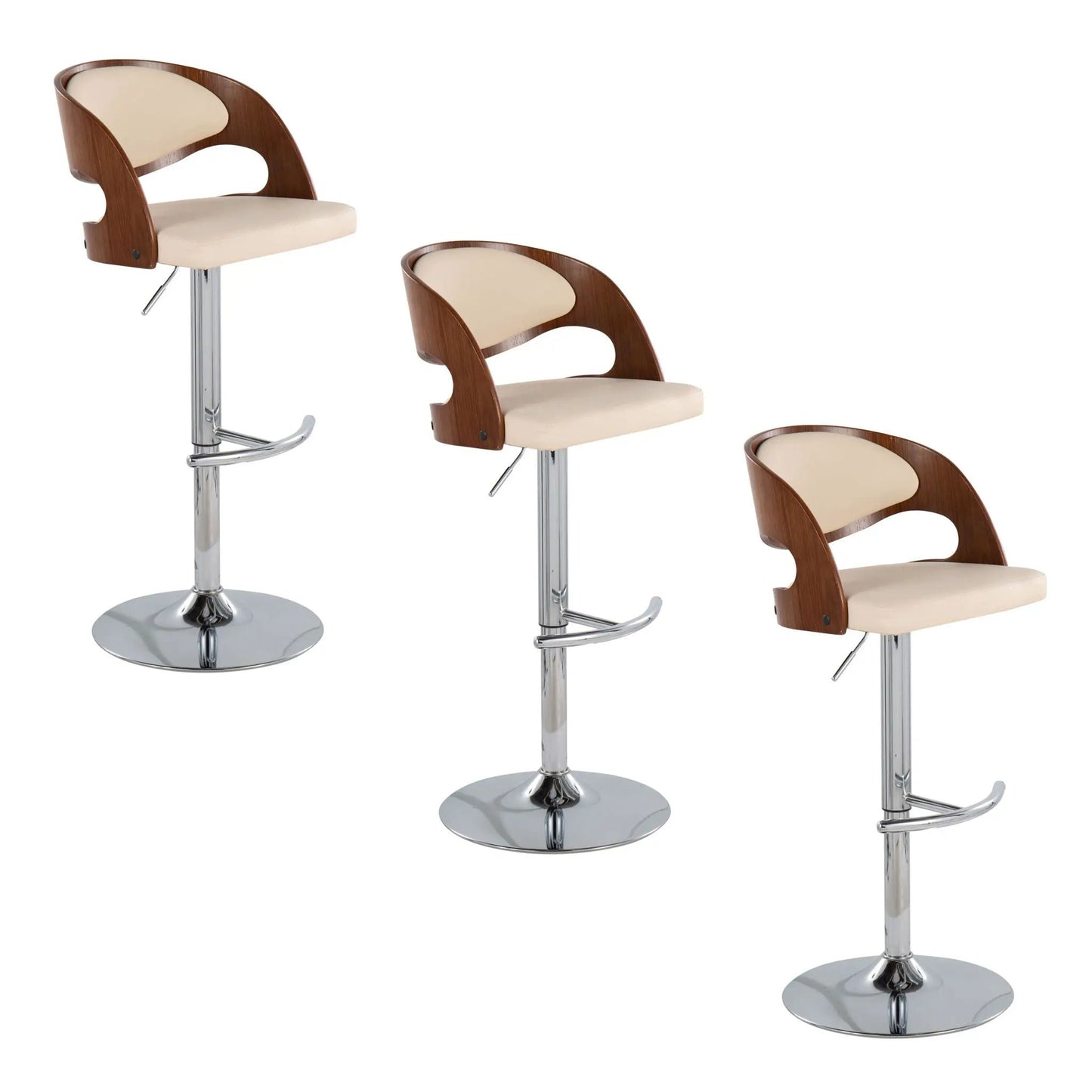 Pino Mid Century Modern Adjustable Bar Stool