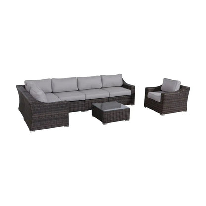 Outdoor Wicker Conversation Set With Cushions