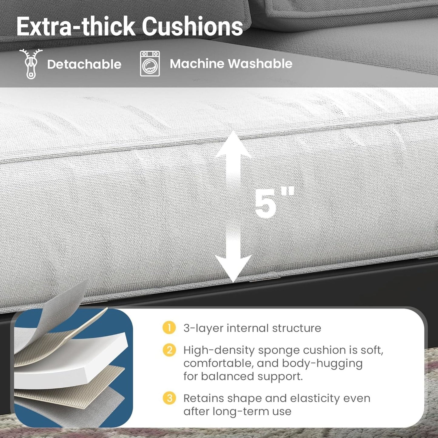 All Weather Patio Chairs and Thick Foam Cushions