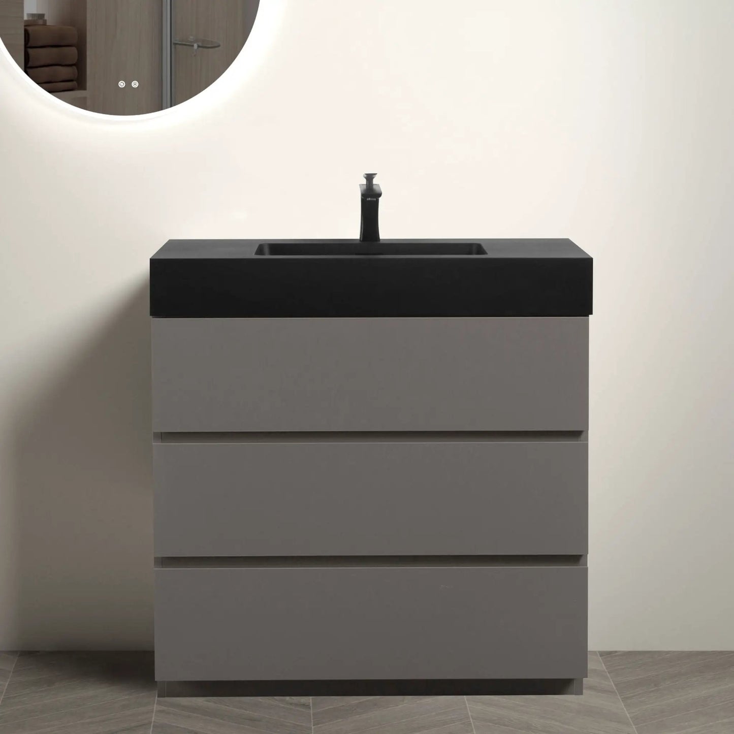 Alice Bathroom Vanity With Sink and Large Storage