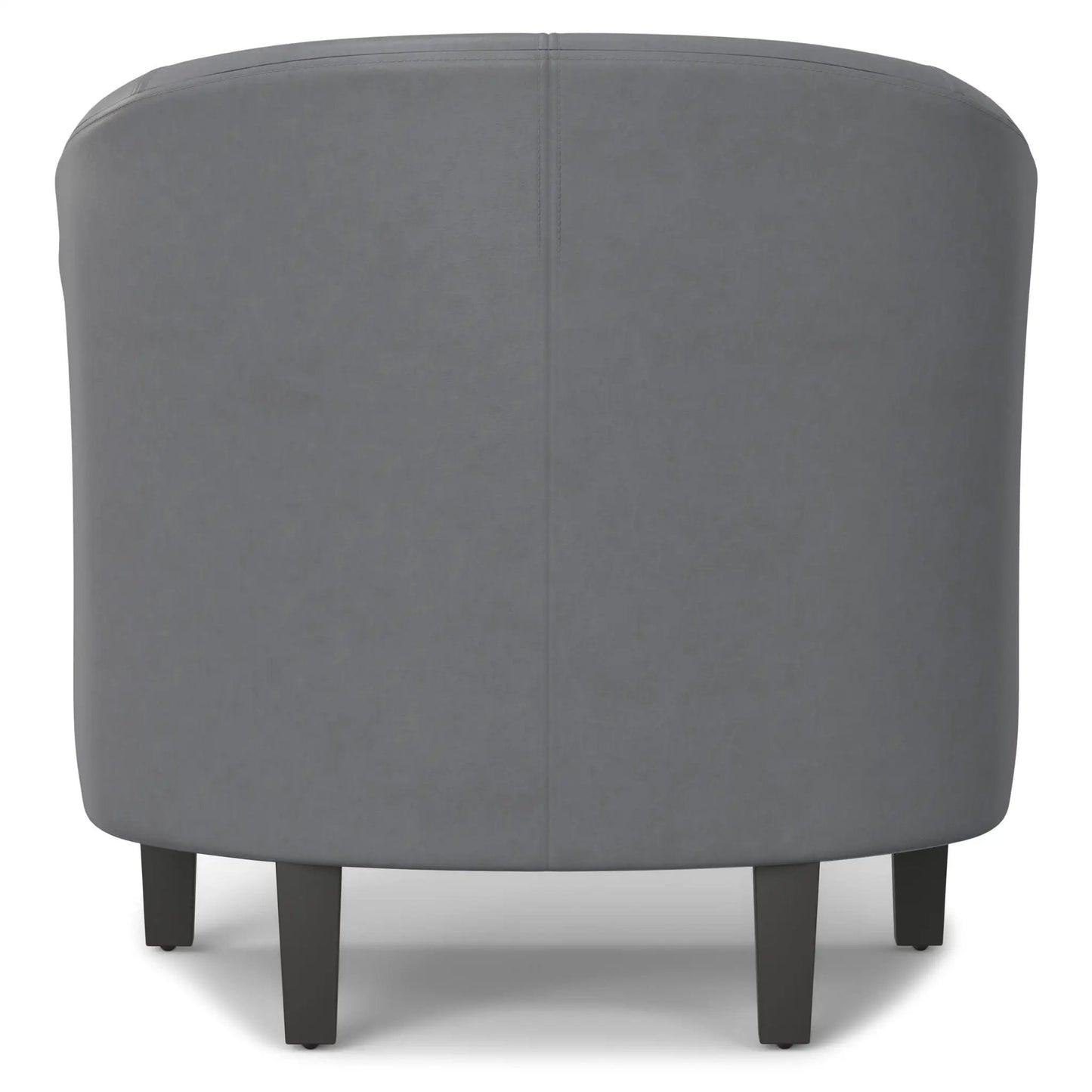 Austin Transitional Tub Chair by Unique Piece Furniture, gray upholstered fabric, dark legs on Tampa Home & Garden Store