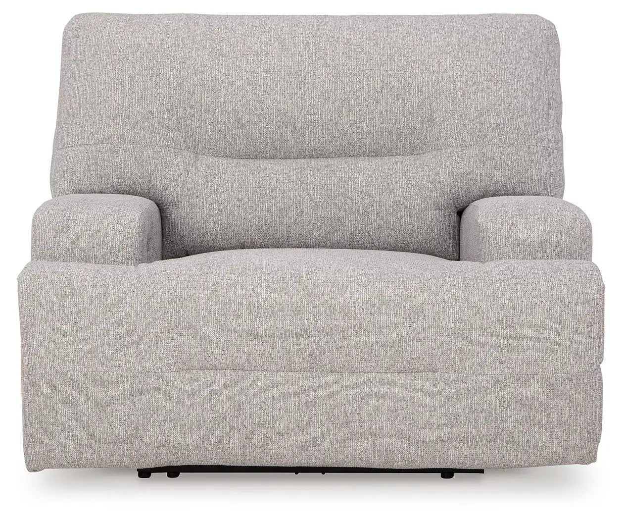Acklen Place - Wide Seat Power Recliner in light gray fabric by Unique Piece Furniture on Tampa Home & Garden Store