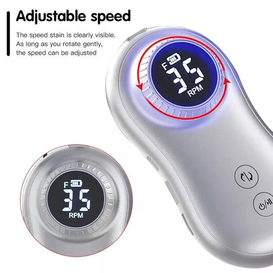Portable electric nail drill by VIP Digital Presence, silver handheld nail tool with RPM display on Tampa Home & Garden Store
