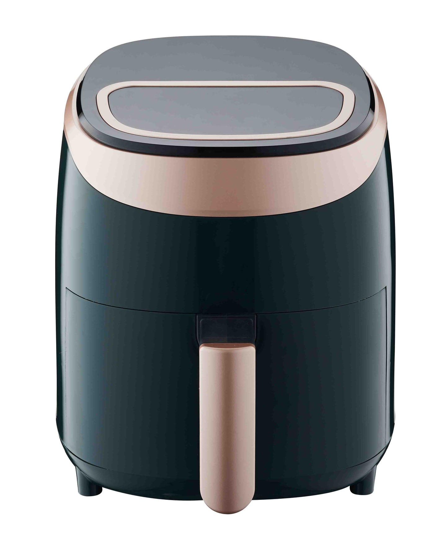 Visual Air Fryer with rose-gold handle and dark green body, 3.5L capacity on Tampa Home & Garden Store