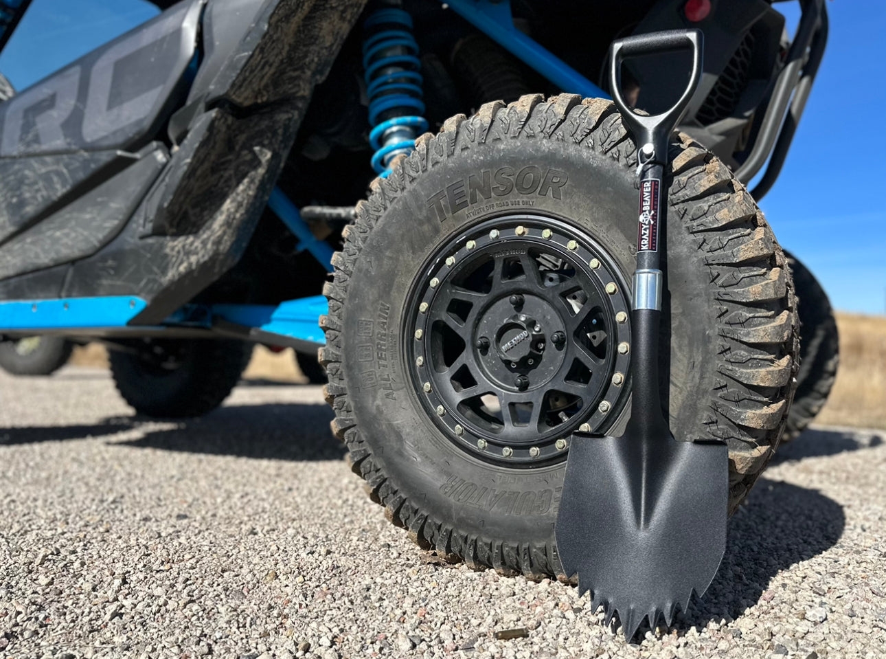 ATV / UTV Krazy Beaver Shorty Shovel (Textured Black Head / Black Handle) - Tampa soil911.com