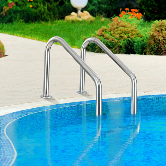 4-Step Inground Pool Ladder Stainless Steel Swimming Pool Ladder - Tampa Home & Garden Store