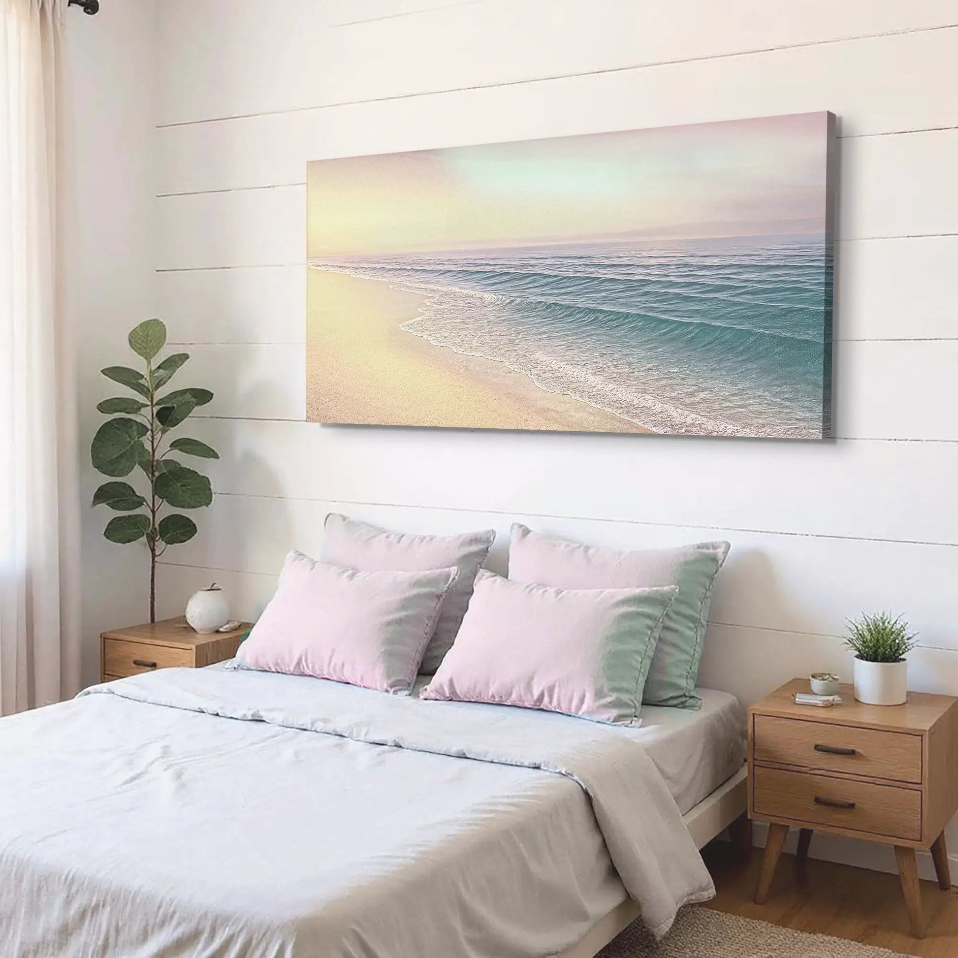 Beachside Bliss Coastal Wall Art canvas pastel seascape Tailored Canvases crafting canvas on Tampa Home & Garden Store