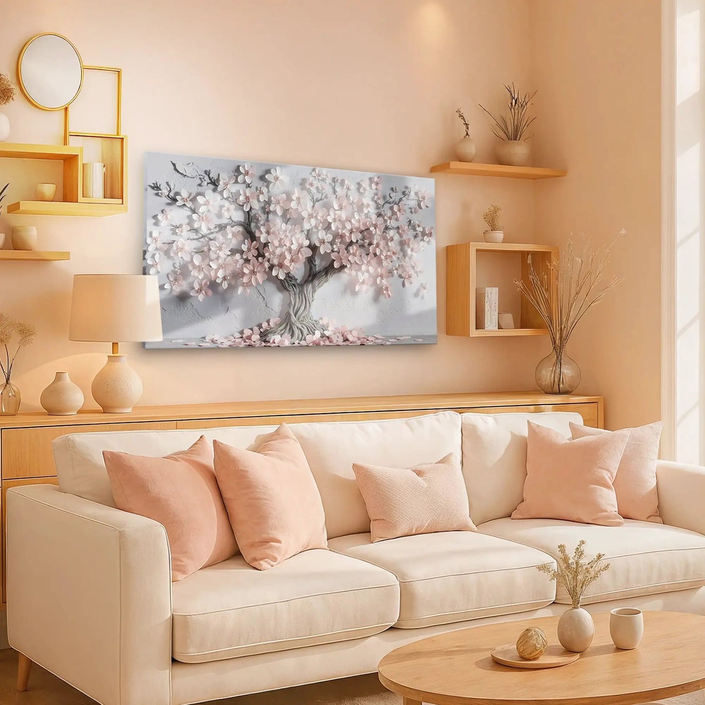 Pastel Blossom Awakening Wall Art for Home Decor