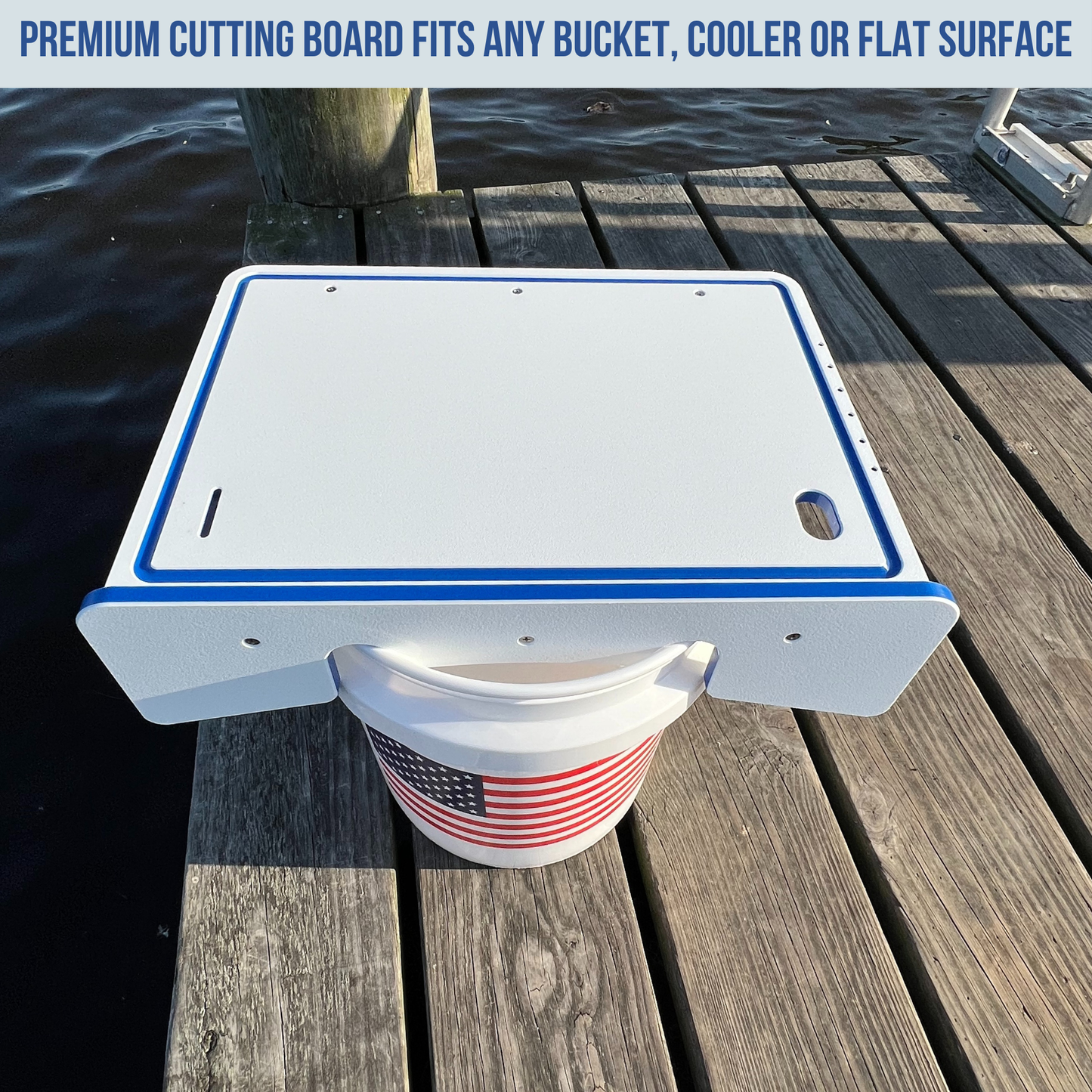 18" Fillet Table Top Cutting Board for 1 Bucket